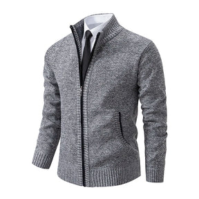 Cardigan Masculino de Flanela com Zíper