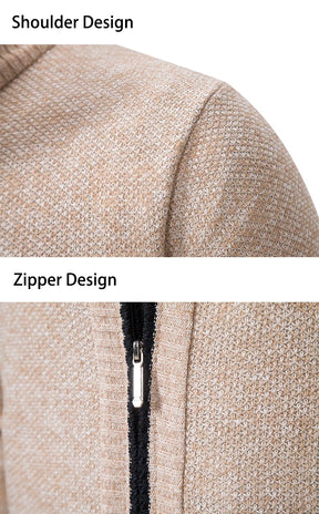 Cardigan Masculino de Flanela com Zíper