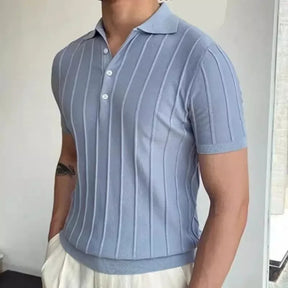 Camisa polo de seda gelo masculina manga curta malha verão fino ajuste muscular negócios casual moda respirável roupas confortáveis