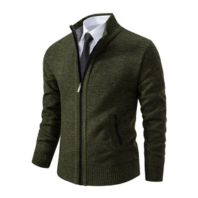 Cardigan Masculino de Flanela com Zíper