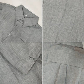 Camisas de linho de algodão de verão para homens casuais camisas de manga curta blusas sólidas gola virada para baixo camisas de praia formais roupas masculinas