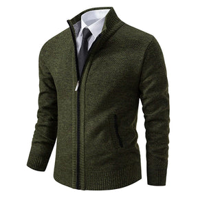 Cardigan Masculino de Flanela com Zíper