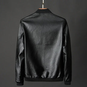 Jaqueta Couro Masculina Vittorio Motociclista