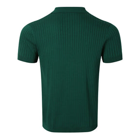 Roupas masculinas de verão retro malha lapela listrado camisa polo cor sólida manga curta moda luz luxo popular malhas M-3XL