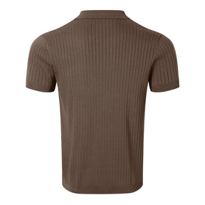 Roupas masculinas de verão retro malha lapela listrado camisa polo cor sólida manga curta moda luz luxo popular malhas M-3XL