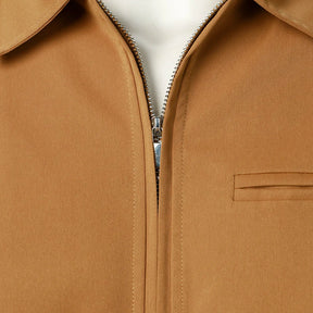 Jaqueta masculina cor sólida com zíper à prova de vento moda casaco masculino esportes ao ar livre rua estilo casual jaqueta superior casaco masculino