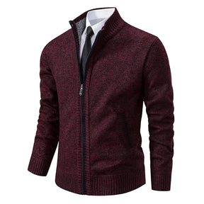 Cardigan Masculino de Flanela com Zíper