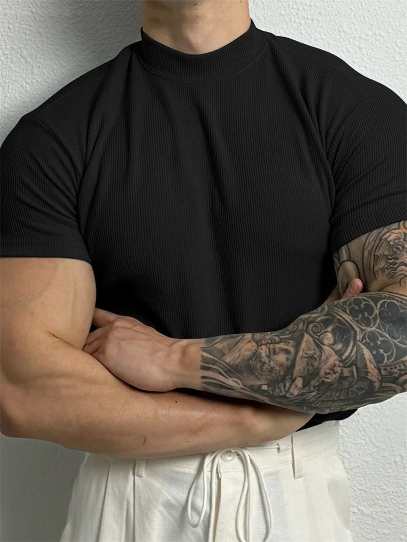 Camiseta Gola Alta Masculina