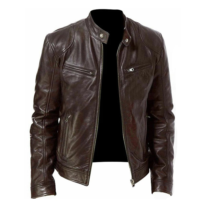 Jaqueta de Couro Masculina Vestorinni - Estilo e Proteção