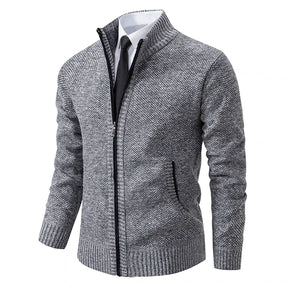 Cardigan Masculino de Flanela com Zíper