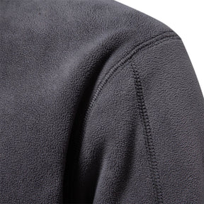 Aiopeson marca de qualidade engrossar jaqueta de lã quente para homens com zíper pescoço pulôver moletom masculino casca macia jaqueta masculina