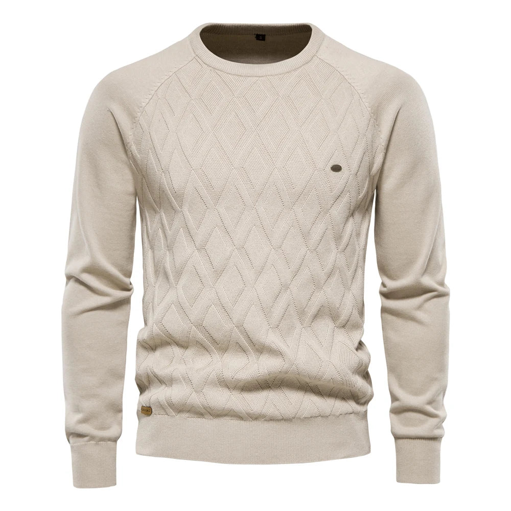 Pulôver Masculino Argyle Elegante