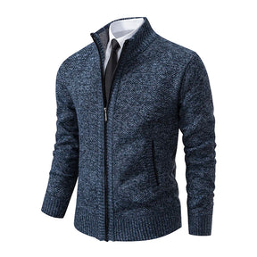Cardigan Masculino de Flanela com Zíper