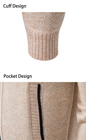 Cardigan Masculino de Flanela com Zíper