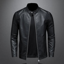 Jaqueta de Couro Masculina Elegante para Motociclistas
