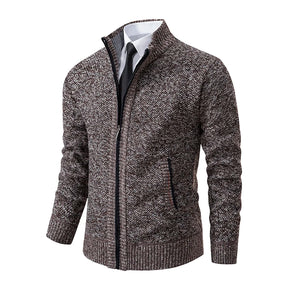 Cardigan Masculino de Flanela com Zíper