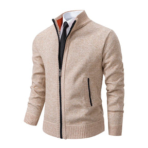 Cardigan Masculino de Flanela com Zíper