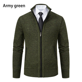 Cardigan Masculino de Flanela com Zíper