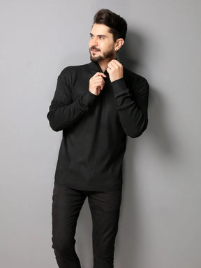 Suéter  Com Zíper Na Gola Blusa de inverno Masculino