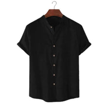 Camisa Social Masculina de Linho Manga Curta